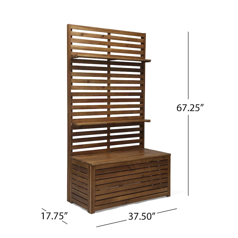 Banc de rangement multifonctionnel moderne avec porte-manteau
