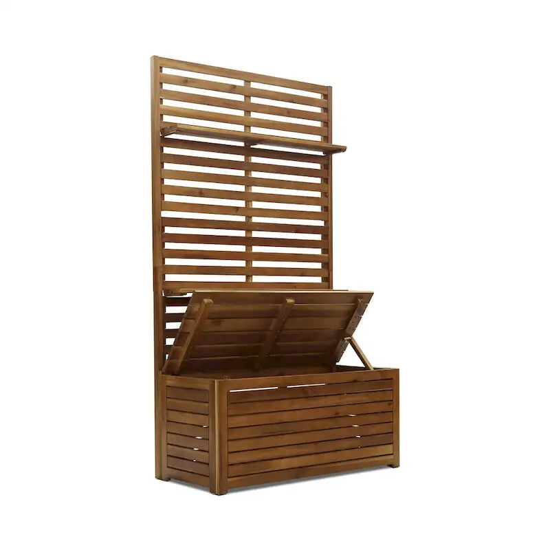 Banc de rangement multifonctionnel moderne avec porte-manteau