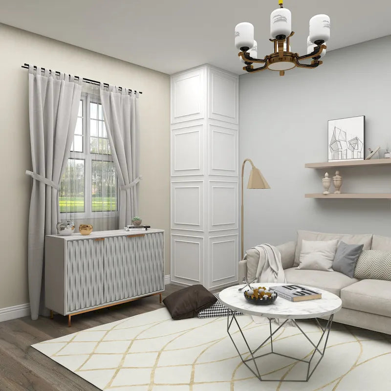 Meuble Contemporain en Bois Blanc