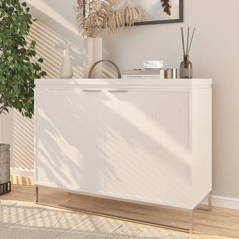 Meuble d'appoint en bois à 2 portes