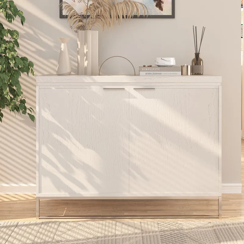 Meuble d'appoint en bois à 2 portes