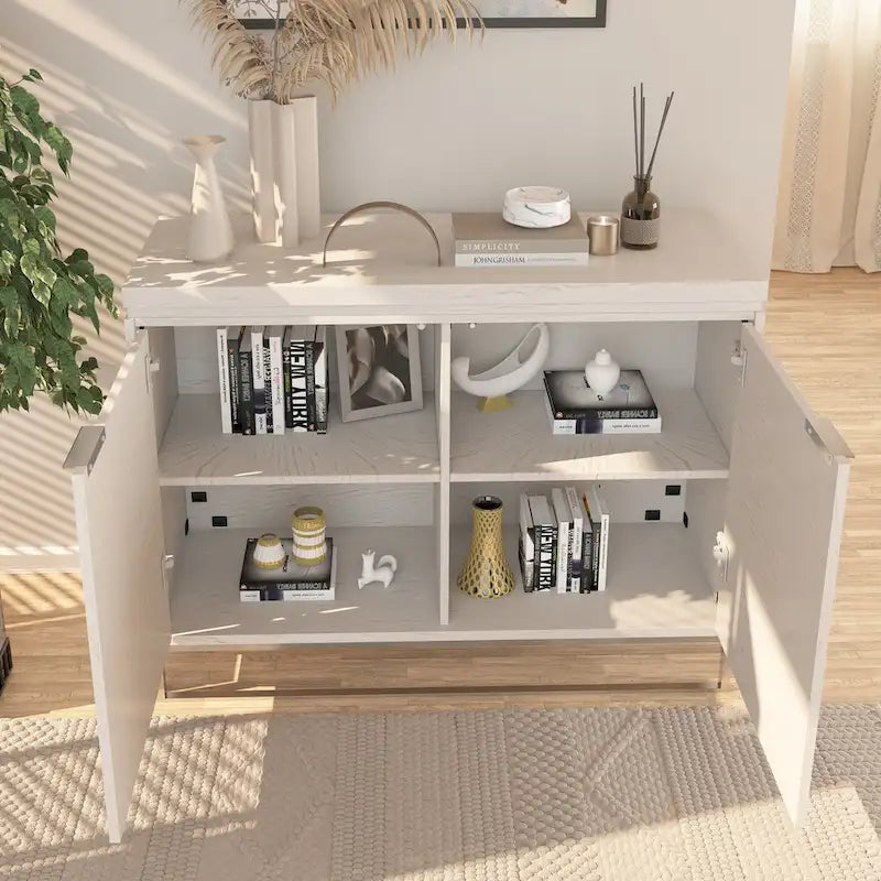 Meuble d'appoint en bois à 2 portes