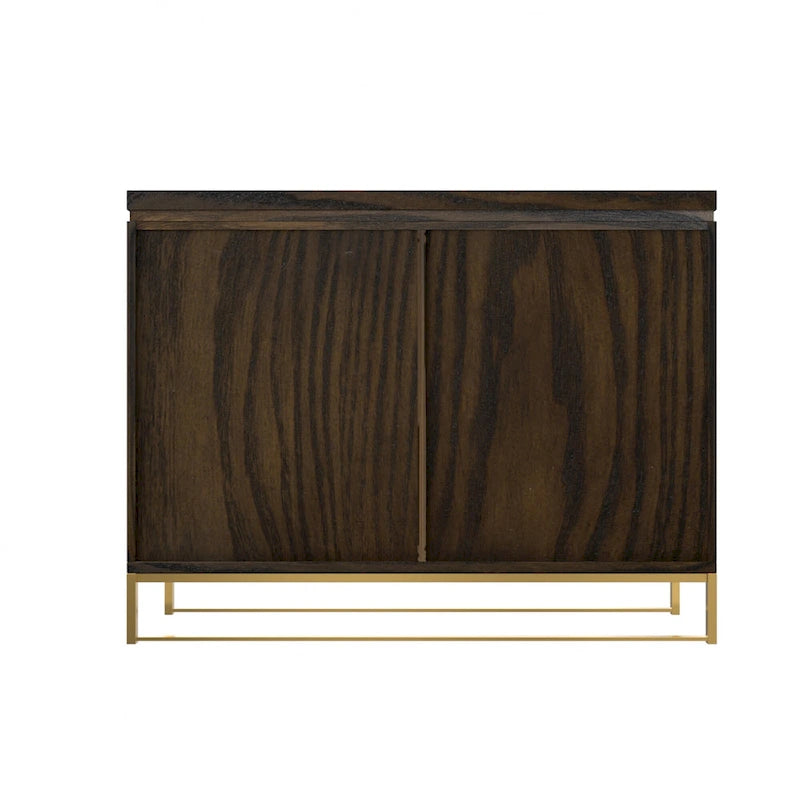 Meuble d'appoint en bois à 2 portes