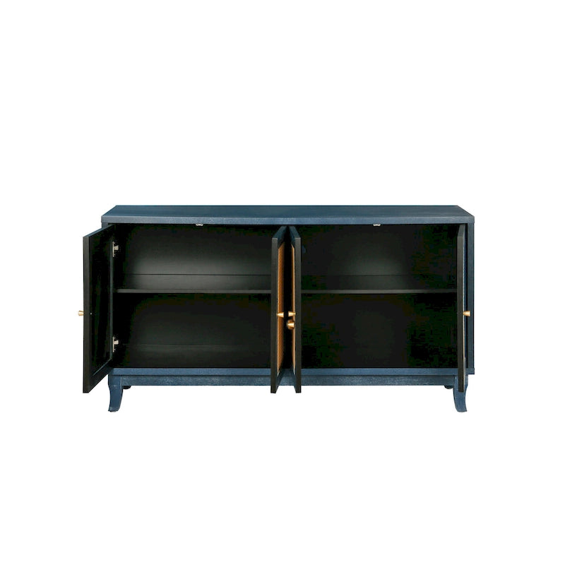 Buffet bas en rotin