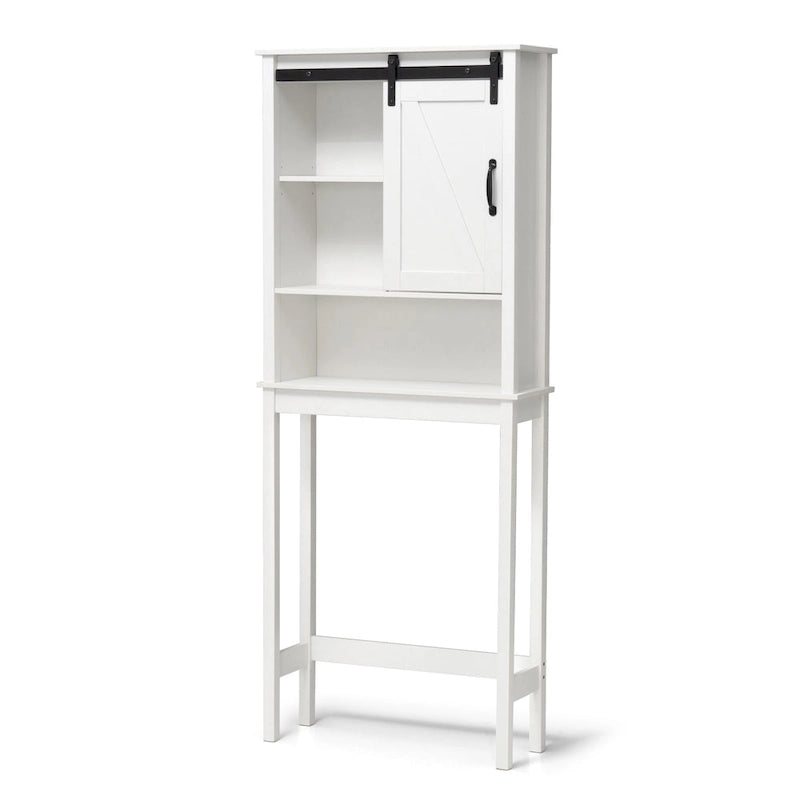 Meuble de rangement pour salle de bain, économiseur d'espace au-dessus des toilettes, étagère de rangement pour salle de bain - Voir l'image