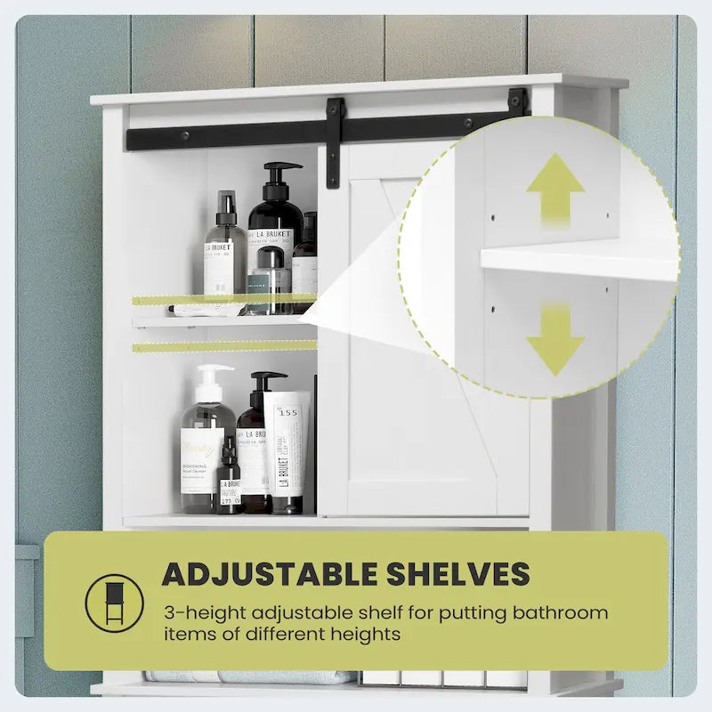 Meuble de rangement pour salle de bain, économiseur d'espace au-dessus des toilettes, étagère de rangement pour salle de bain - Voir l'image
