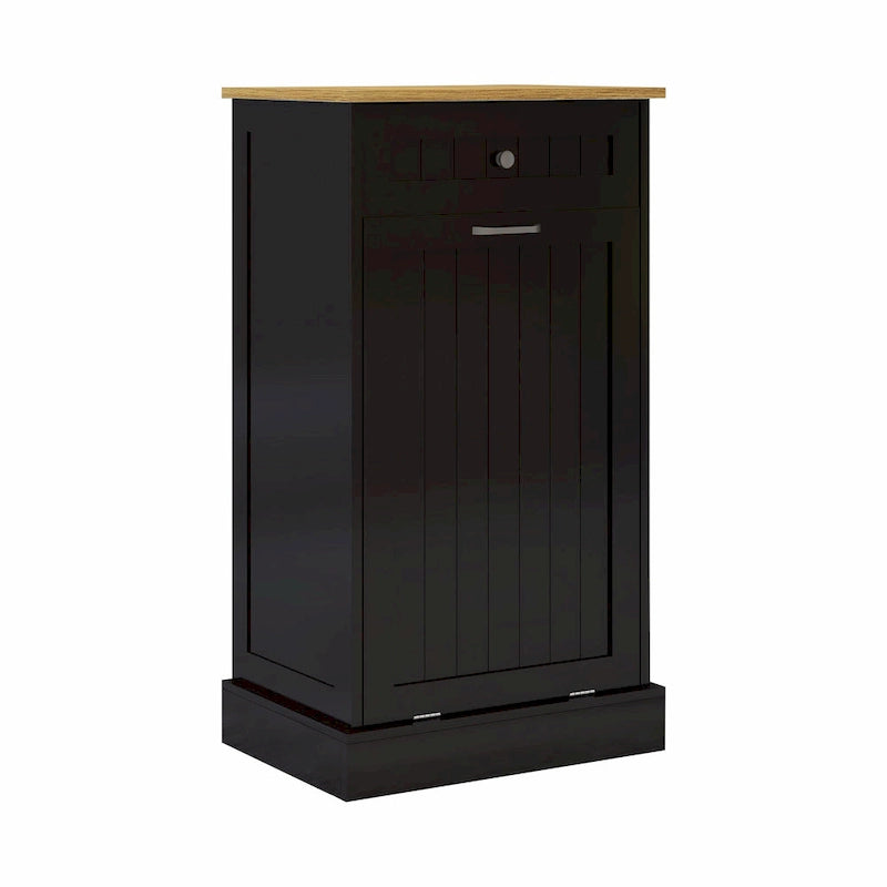 Meuble poubelle coulissant 1 tiroir, 1 compartiment – Meuble poubelle de cuisine