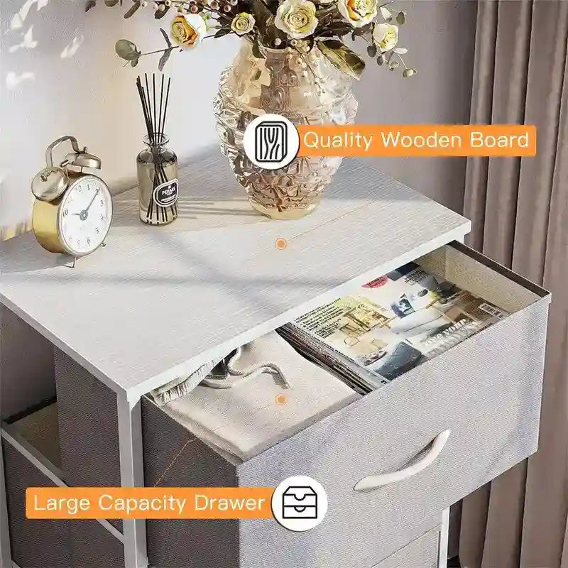 Petite Commode en Tissu - 11,73P x 15,74L x 31,77H
