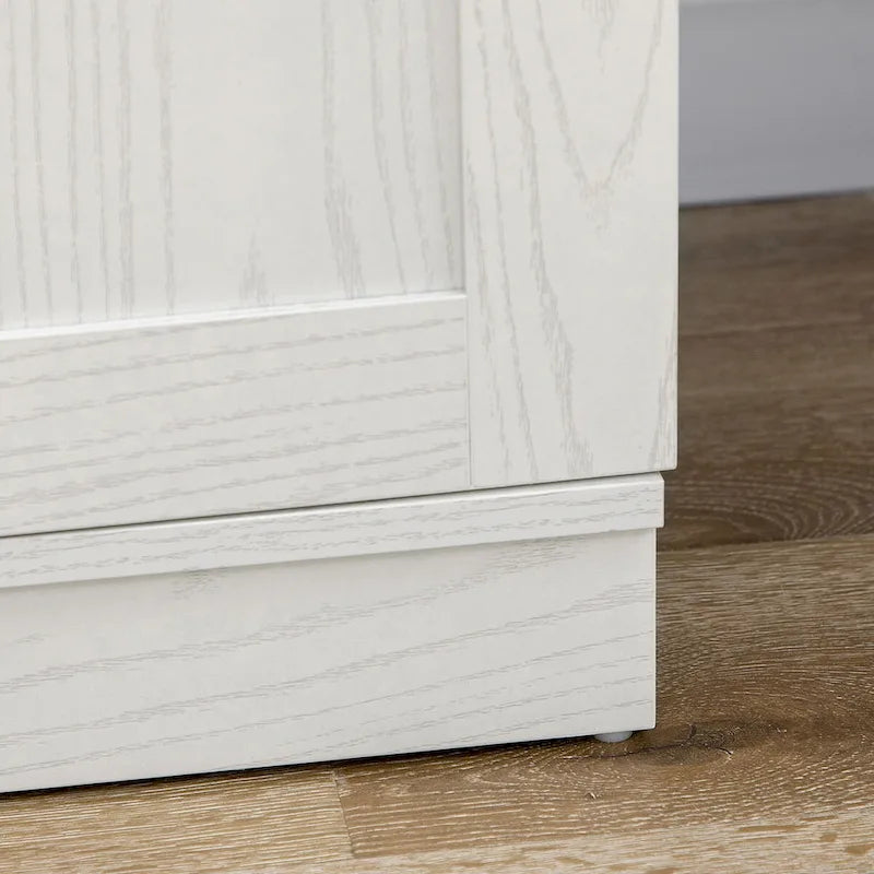 Meuble de Rangement de Cuisine, Armoire de Cuisine Autoportante à 14 Niveaux avec 2 Portes, Étagères Réglables pour Salon