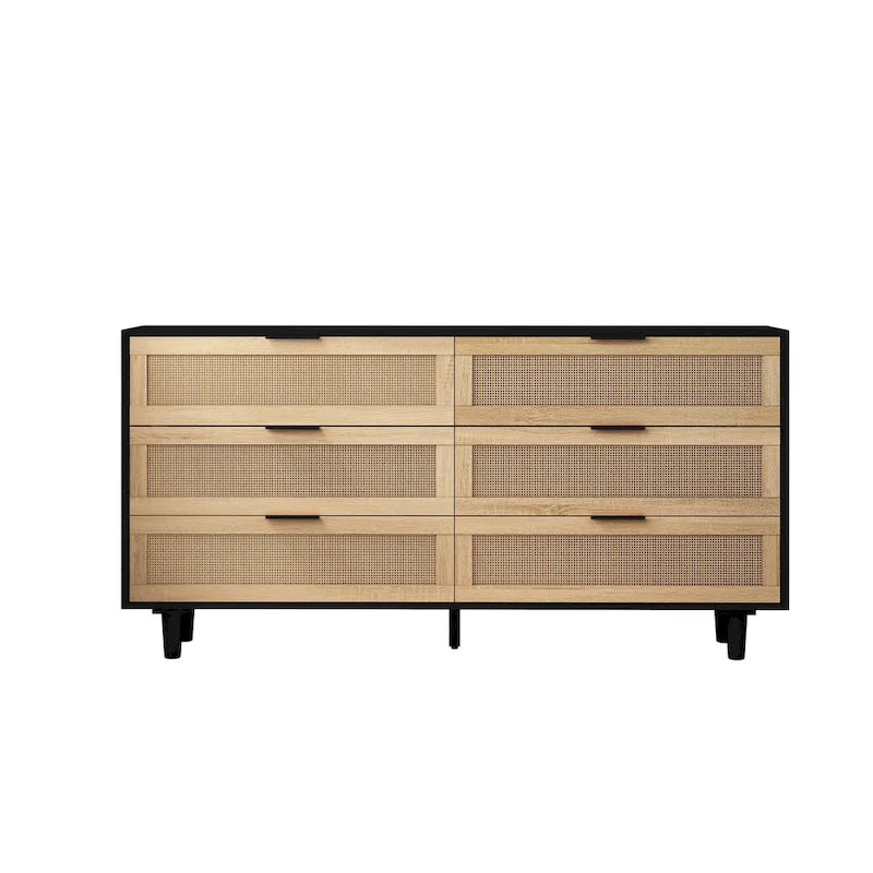 Meuble de rangement moderne en rotin, tiroir en rotin, pour chambre à coucher, salon