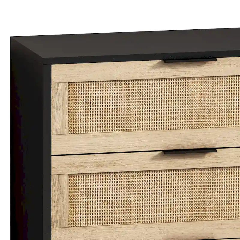 Meuble de rangement moderne en rotin, tiroir en rotin, pour chambre à coucher, salon