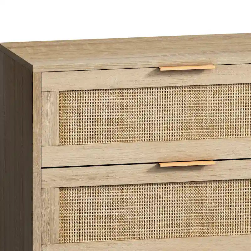 Meuble de rangement moderne en rotin, tiroir en rotin, pour chambre à coucher, salon
