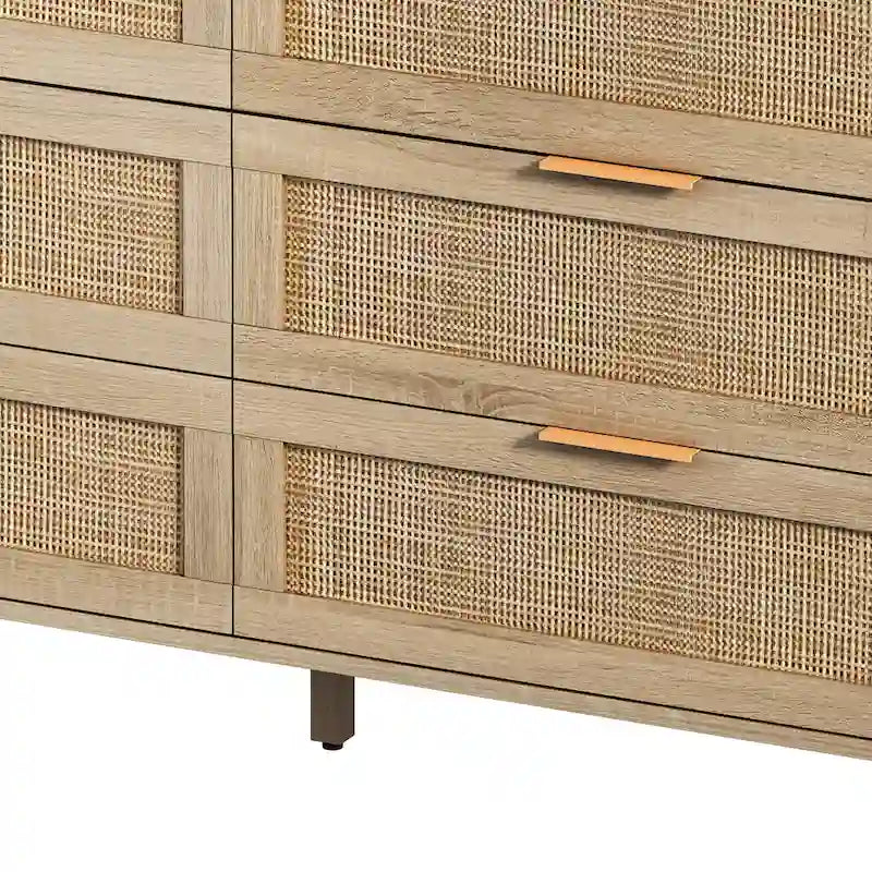 Meuble de rangement moderne en rotin, tiroir en rotin, pour chambre à coucher, salon