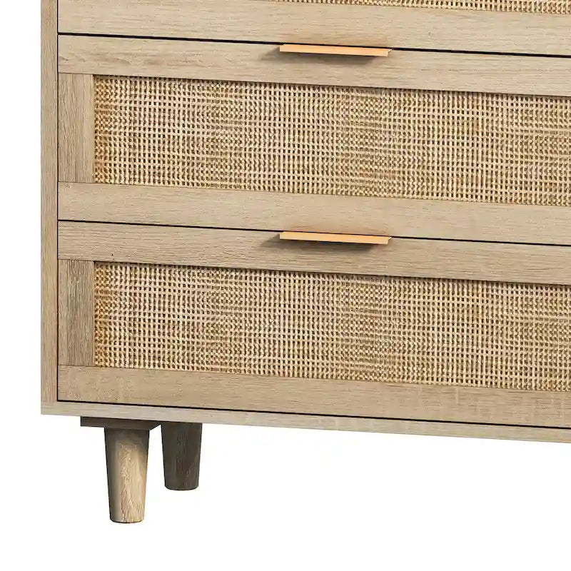 Meuble de rangement moderne en rotin, tiroir en rotin, pour chambre à coucher, salon