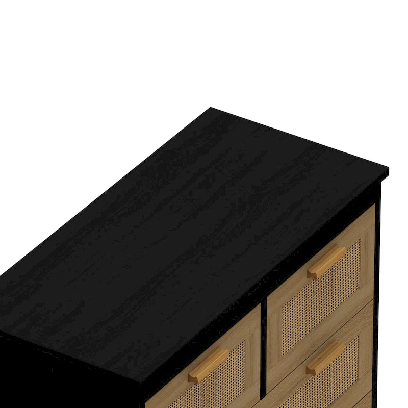 Meuble de rangement moderne en rotin, tiroir en rotin, pour chambre à coucher, salon