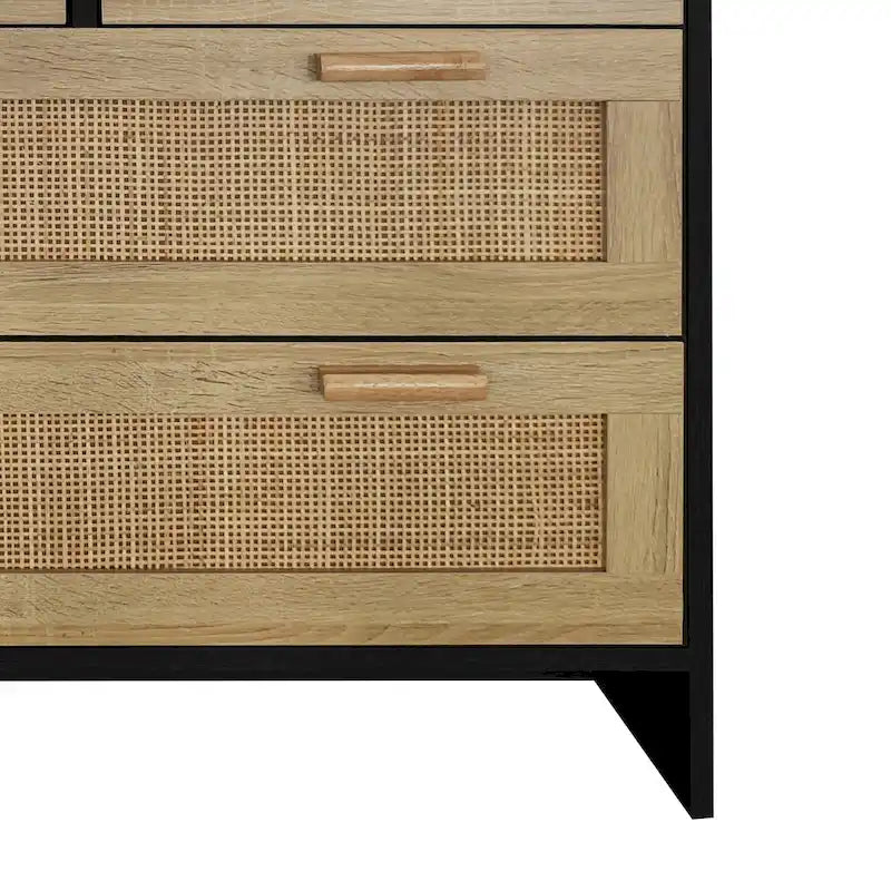 Meuble de rangement moderne en rotin, tiroir en rotin, pour chambre à coucher, salon