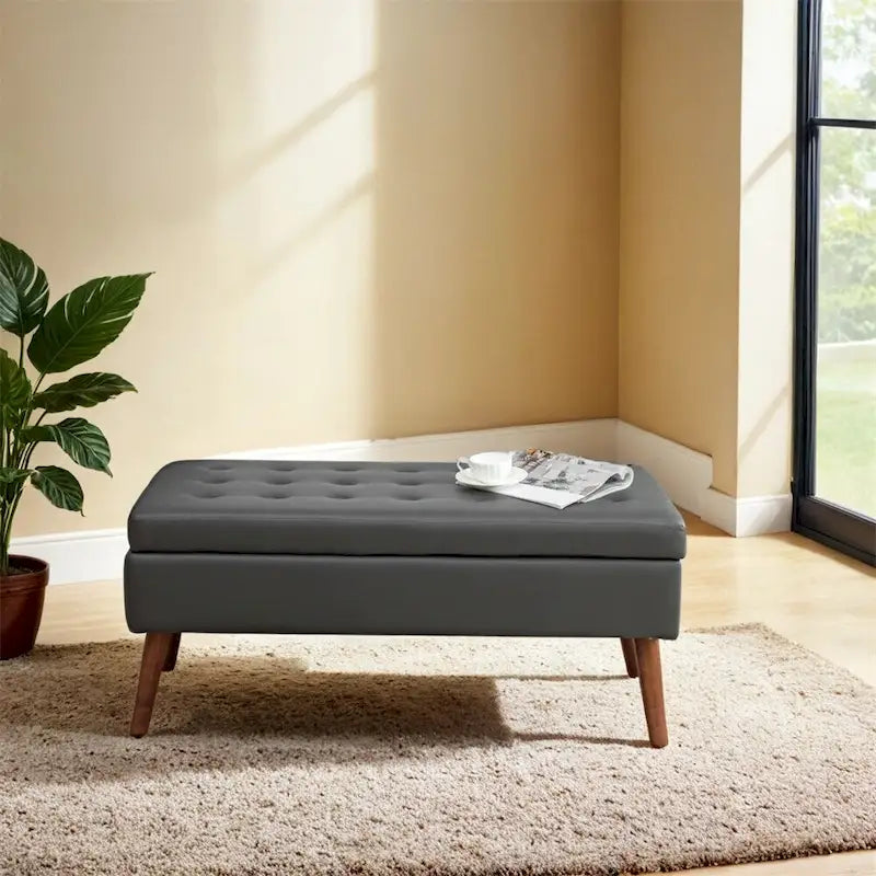 Banc de rangement pour bout de lit, banc de pied de lit