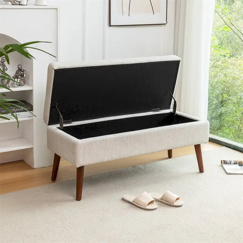 Banc de rangement pour bout de lit, banc de pied de lit