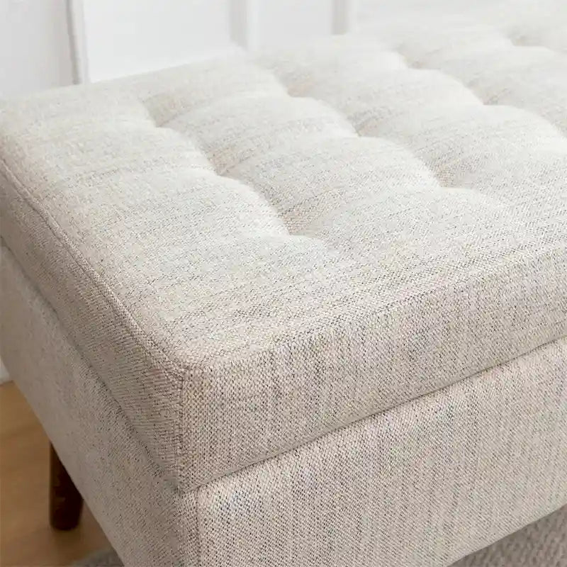 Banc de rangement pour bout de lit, banc de pied de lit