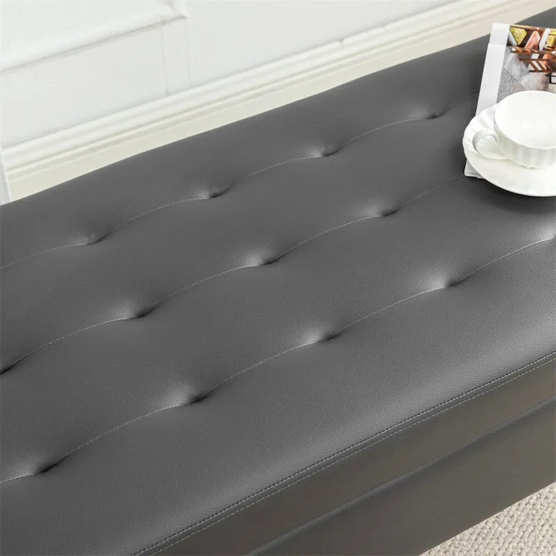 Banc de rangement pour bout de lit, banc de pied de lit