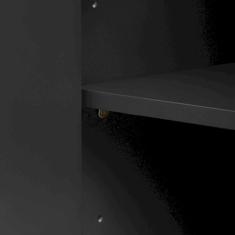 Buffet d'angle incurvé de 60" avec étagères réglables