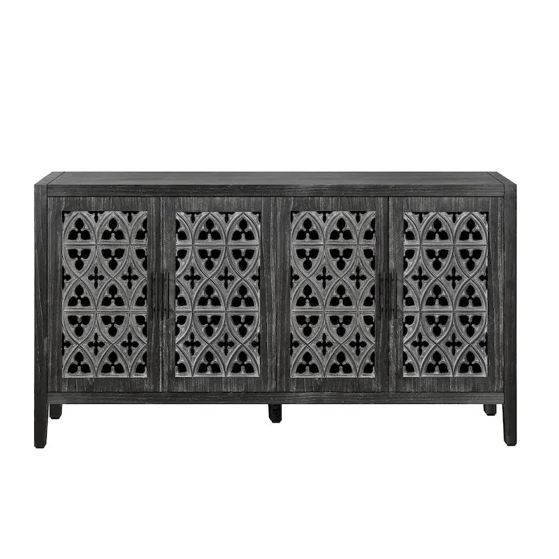 Buffet Vaisselier Creux Quatre Portes Meuble Ancien