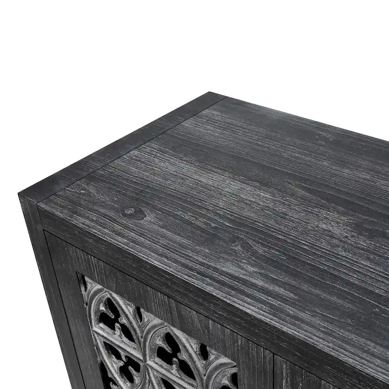 Buffet Vaisselier Creux Quatre Portes Meuble Ancien