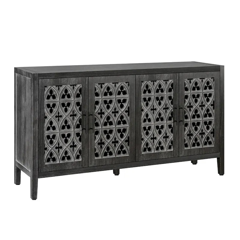 Buffet Vaisselier Creux Quatre Portes Meuble Ancien