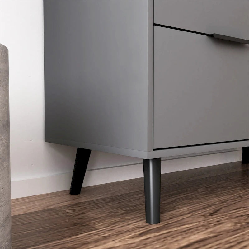 Meuble de rangement avec 3 tiroirs et étagère réglable, porte