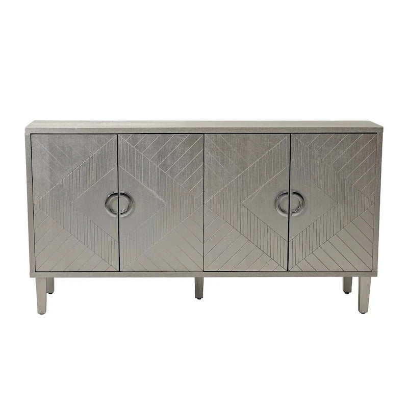 Armoire de rangement à 4 portes élégante et fonctionnelle