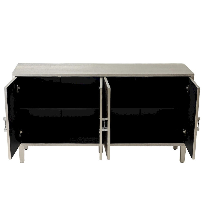Armoire de rangement à 4 portes élégante et fonctionnelle