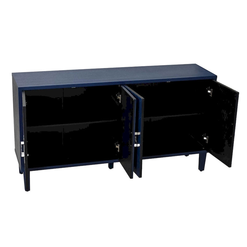 Armoire de rangement à 4 portes élégante et fonctionnelle