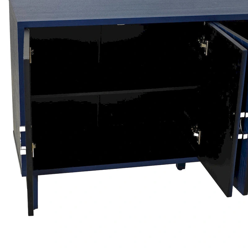 Armoire de rangement à 4 portes élégante et fonctionnelle