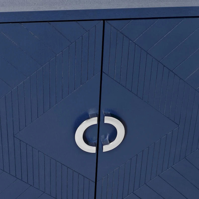 Armoire de rangement à 4 portes élégante et fonctionnelle