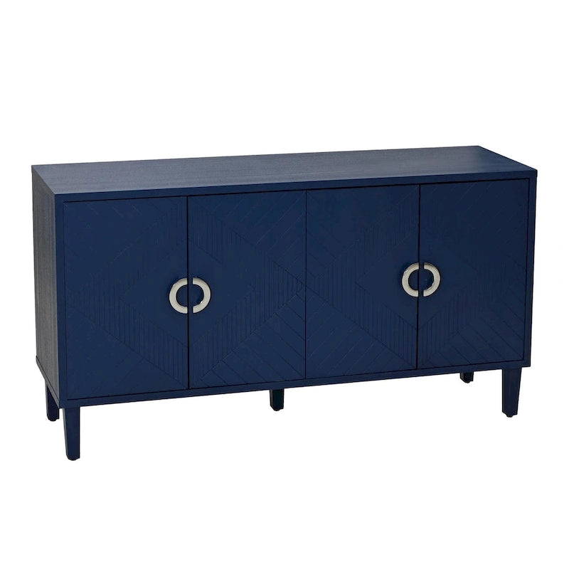 Armoire de rangement à 4 portes élégante et fonctionnelle