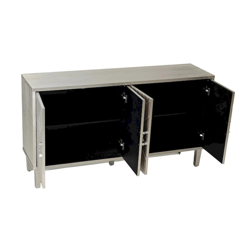Armoire de rangement à 4 portes élégante et fonctionnelle