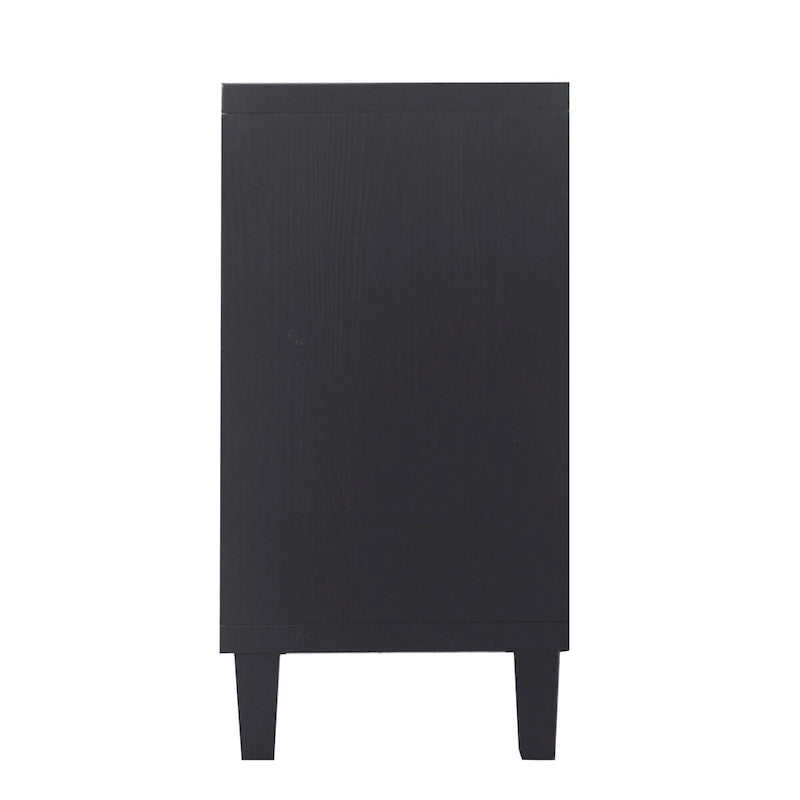 Armoire d'appoint 4 portes en bois buffet de rangement