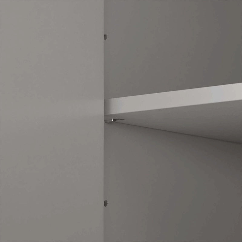 Armoire de rangement avec 2 portes et 4 tiroirs