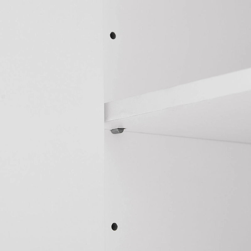 Armoire de rangement avec 2 portes et 4 tiroirs
