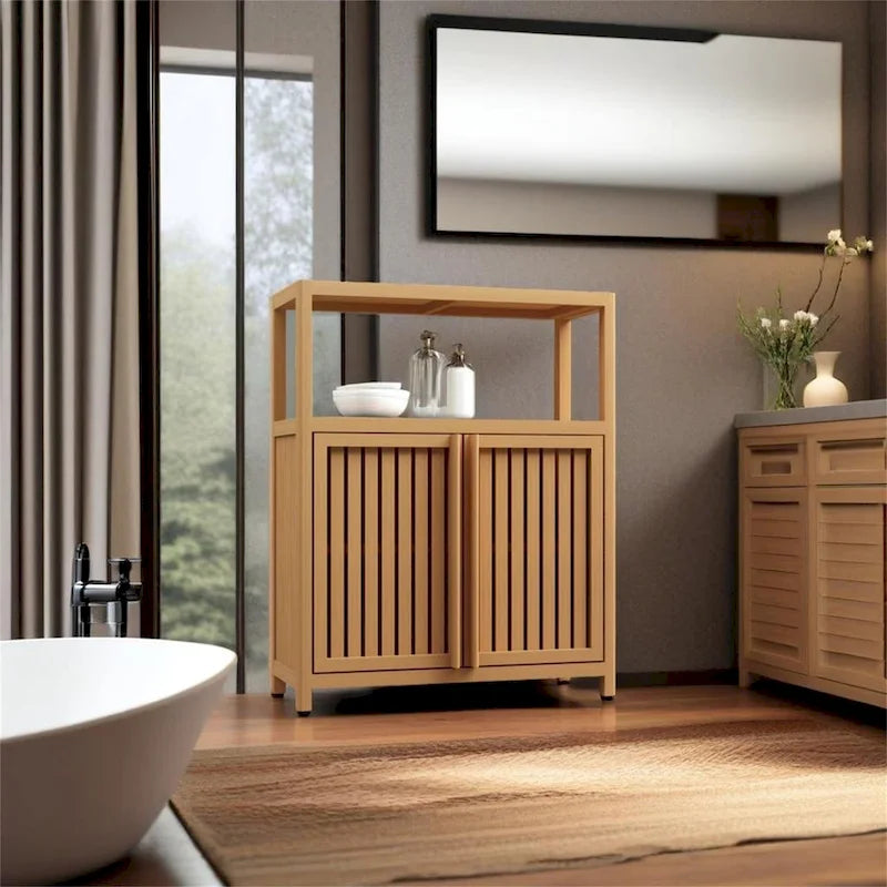 Meuble de rangement en bambou grande capacité
