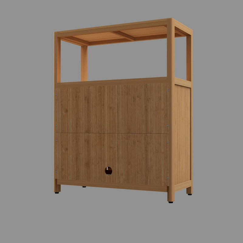Meuble de rangement en bambou grande capacité