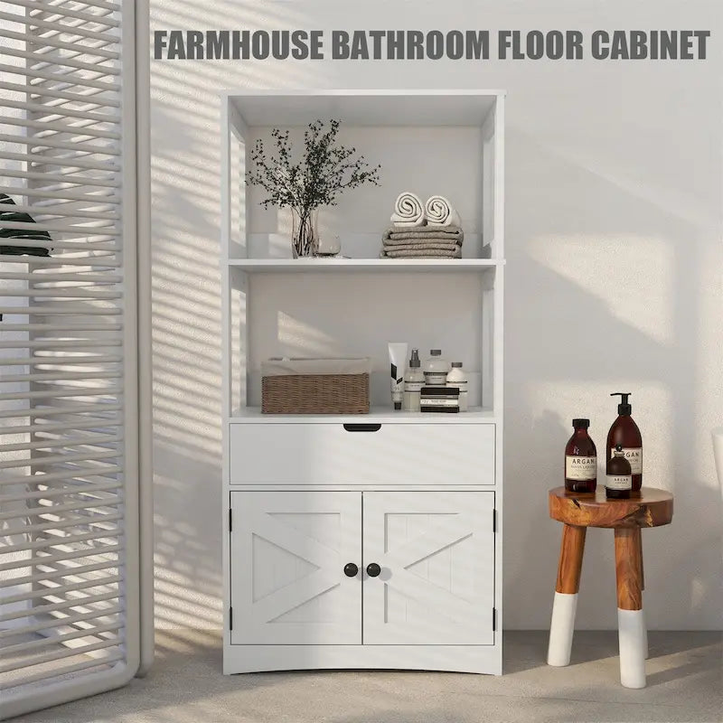 Meuble bas de salle de bain style ferme