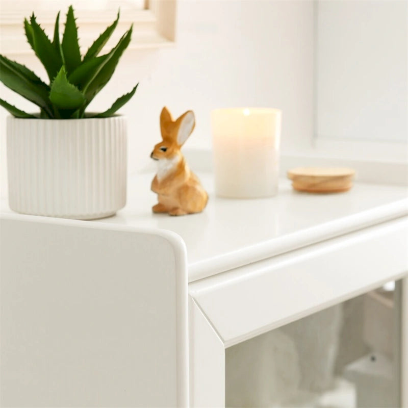 Meuble de rangement de salle de bain avec étagères réglables