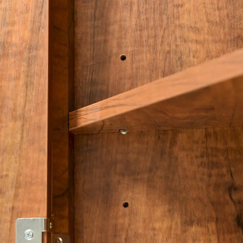 Meuble de rangement d'angle pour salle de bain avec étagères réglables