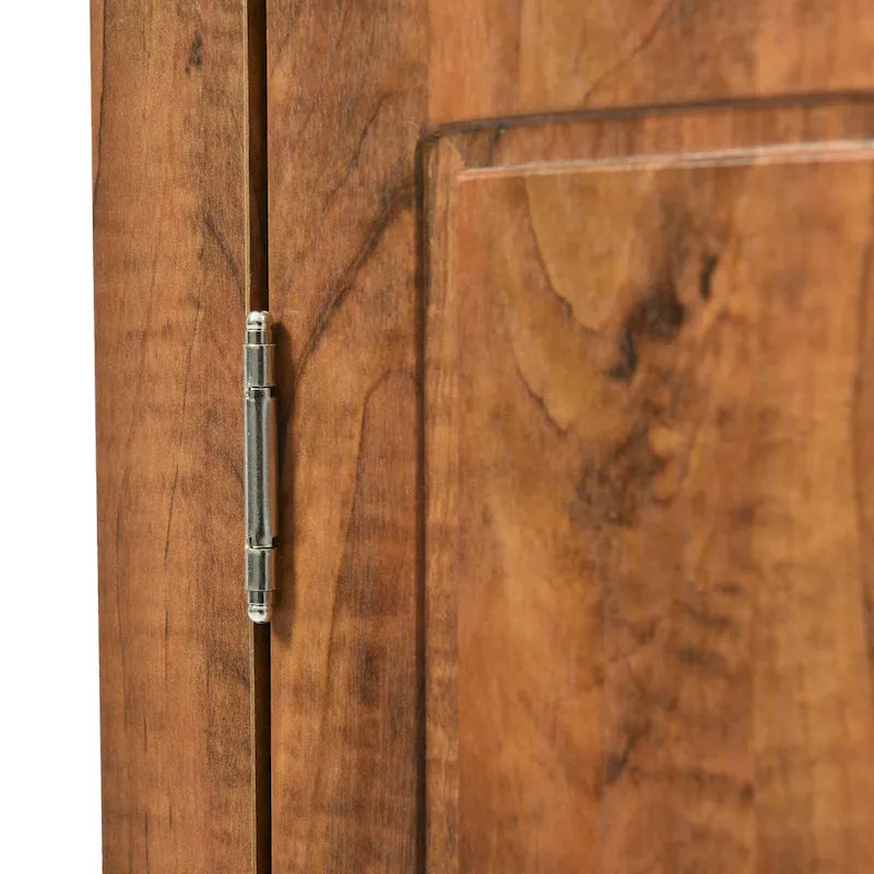 Meuble de rangement d'angle pour salle de bain avec étagères réglables